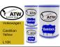 Preview: Volkswagen, Castillian Yellow, L10K: 500ml Lackdose + 500ml Klarlack + 250ml Härter - Set, von ATW Autoteile West.